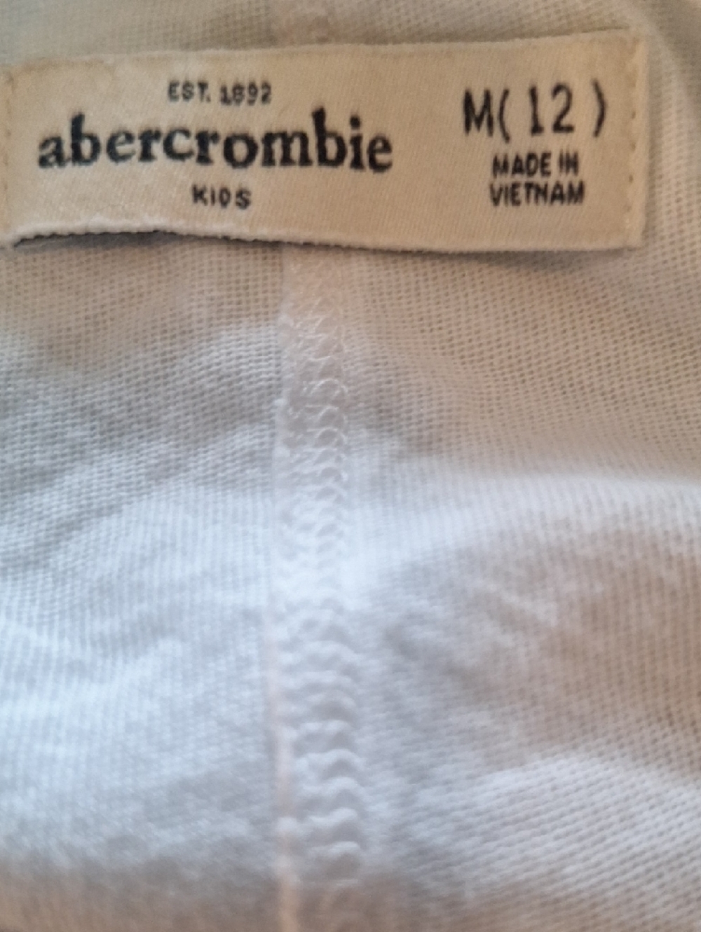 Abercrombie & Fitch White Kids Peanuts 'LOVE' Graphic Tee Size 12 - Picture 7 of 9